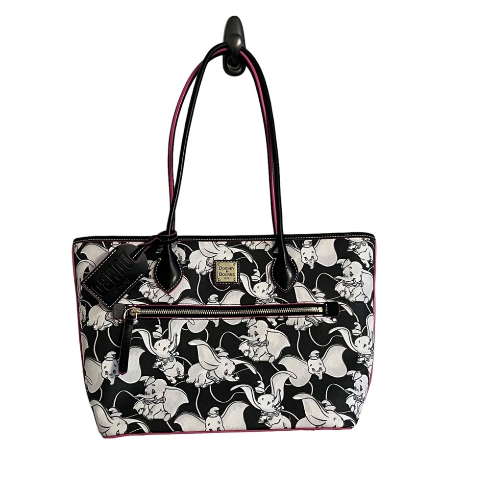 Disney Dooney & Bourke 2022 Dumbo Black White Tote Bag - Picture 2 of 10